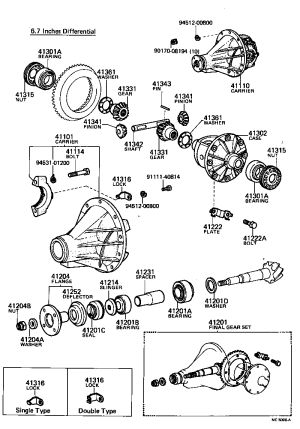 Rear Differential Side Gear 41331-30030 for Toyota CELICA