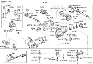 Differential Vacuum Actuator Assembly 41400-34020 for Toyota Sequoia