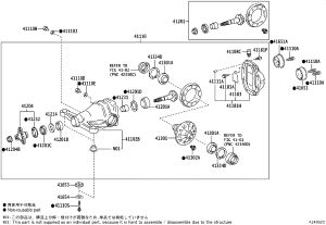 Rear Differential Support Bushing 41651-50170 for Toyota Century