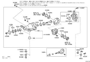Rear Differential Retainer Upper Stop 41653-50070 for Lexus LS460