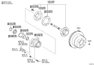 Rear Brake Disc 42431-60290 for Toyota Land Cruiser