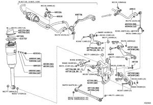 Rear Shock Absorber Assembly 48090-50291 for Lexus LS600H/600HL