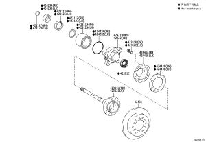 Rear Half Axle Right 42311-KK040 for Toyota Fortuner