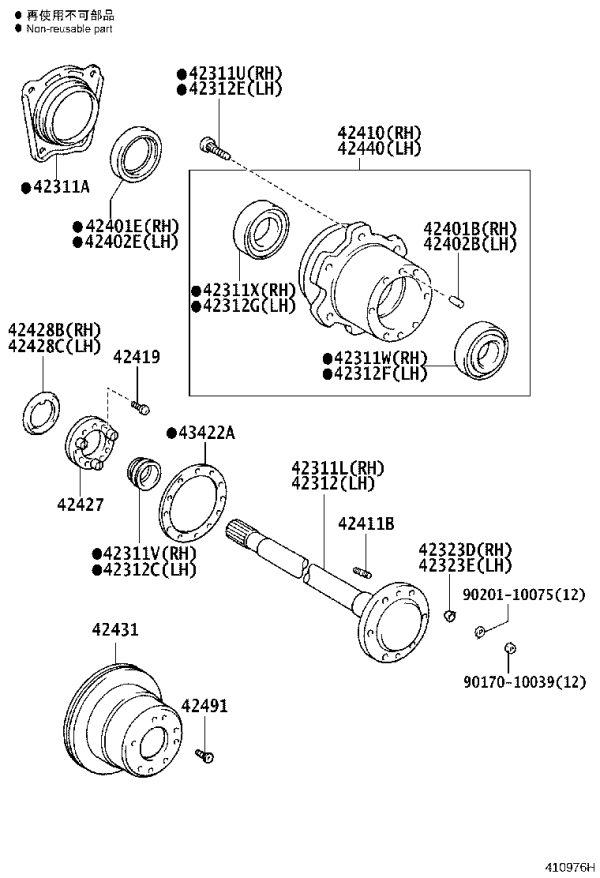 Front Wheel Oil Seal 90311-62007 for Toyota Land Cruiser