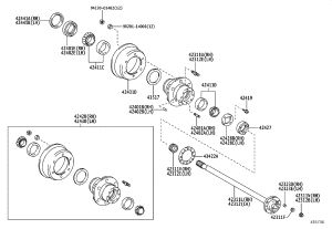 Washer 42323-60010 for Toyota DYNA 150