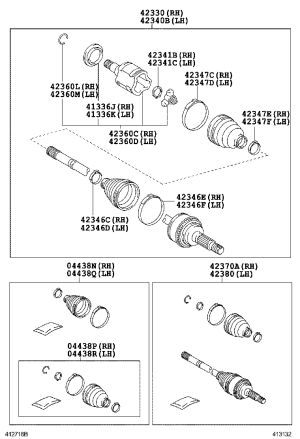 Clamp 42345-21030 for Toyota Highlander