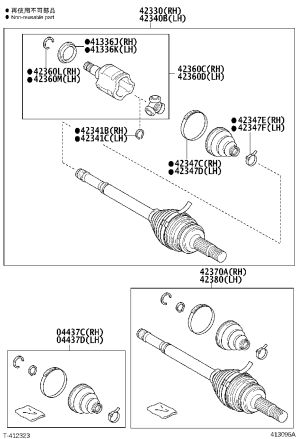 Clamp 42345-42080 for Toyota RAV4