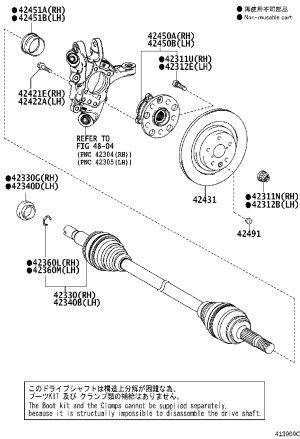 Rear Wheel Hub Bearing Assembly 42410-30041 for Toyota Crown