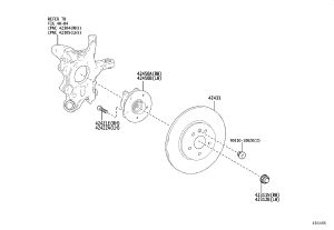 Rear Wheel Hub Bearing Assembly 42410-48080 for Toyota Alphard