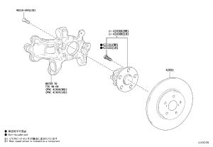 Rear Wheel Hub Bearing Assembly 42410-V2020 for Toyota ALPHARD