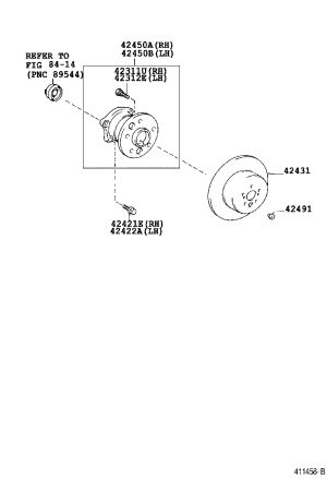 Rear Wheel Hub Bearing Assembly 42450-48011 for Toyota WINDOM
