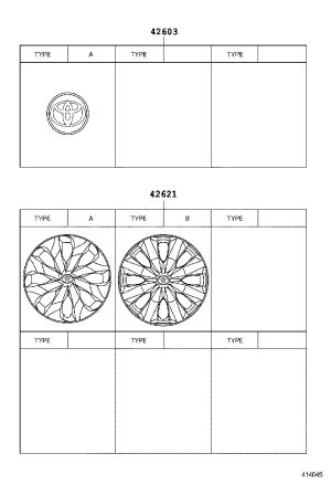 Hubcap 42602-0D280 for Toyota Yaris