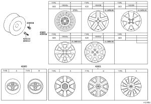 Wheel Hub Cap 42602-0H010 for Toyota Aygo