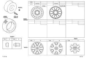 Wheel Cover 42602-26020 for Toyota Hiace