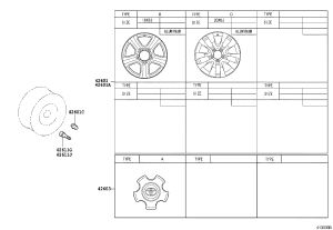 Hubcap 42603-0C110 for Toyota Sequoia