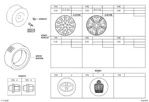 Hubcap 42603-30530 for Toyota Crown