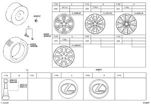 Hubcap 42603-30540 for Lexus ES240