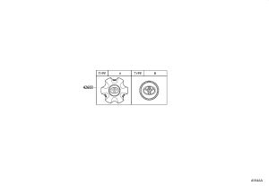 Wheel Hub Cover 42603-60690 for Toyota Land Cruiser