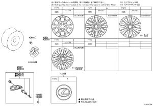 Wheel Cap 42603-60700 for Lexus GX550