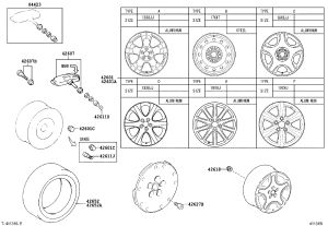 Steel Wheel Rim 42611-24460 for Lexus SC430