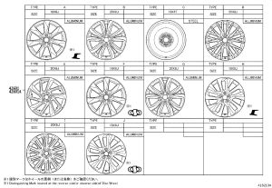 Spare Tire Rim 4261A-48161 for Lexus RX Series
