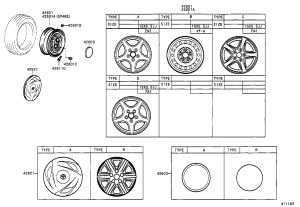 Spare Tire Rim 42611-87407 for Toyota CAMI