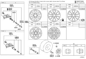 Spare Wheel Steel Rim 4261A-60260 for Toyota Land Cruiser