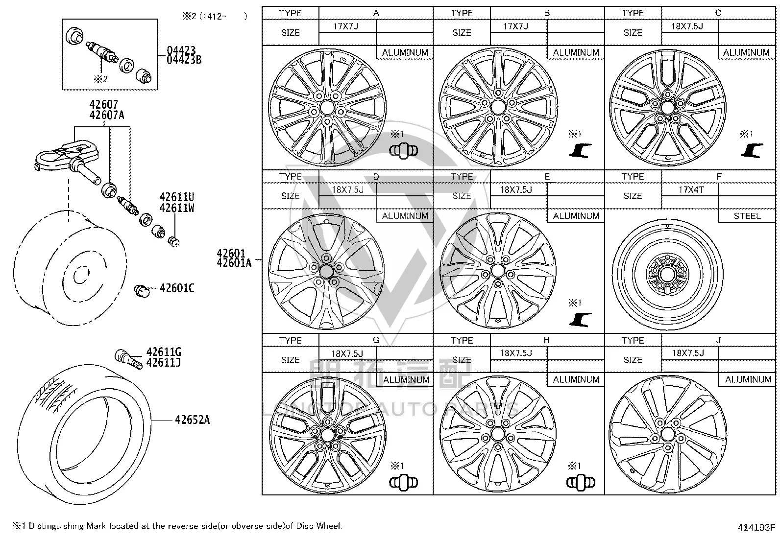Steel Ring 4261A-78041 for Lexus NX Series
