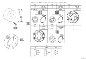 Wheel Nut 42633-55030 for Toyota Coaster