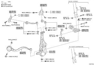 Front Lower Control Arm 48640-50140 for Lexus LS500