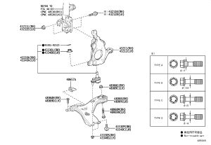Front Steering Knuckle Left 43202-42010 for Toyota ALPHARD