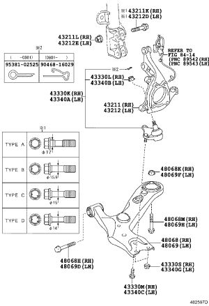 Front Steering Knuckle (right) 43211-02200 for Toyota Corolla