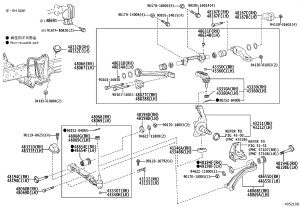 Front Upper Control Arm Ball Joint 43350-39095 for Toyota Coaster