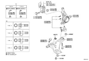 Front Steering Knuckle 43212-48020 for Lexus RX