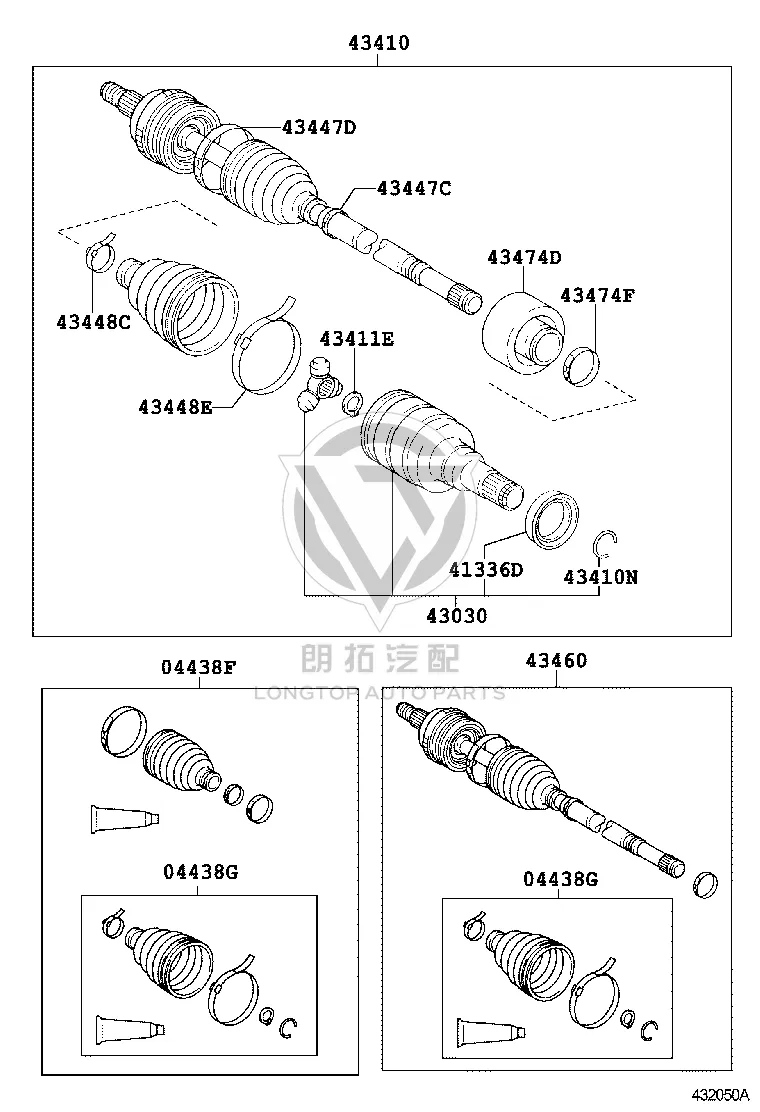Front Half-Shaft Dust Cover 04437-0D140 for Toyota Vios