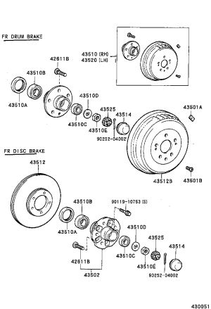 Front Axle Hub Sub-Assembly 43503-26010 for Toyota HIACE