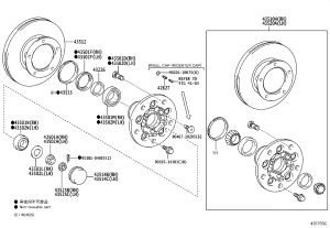 Front Brake Disc 43512-36171 for Toyota Coaster