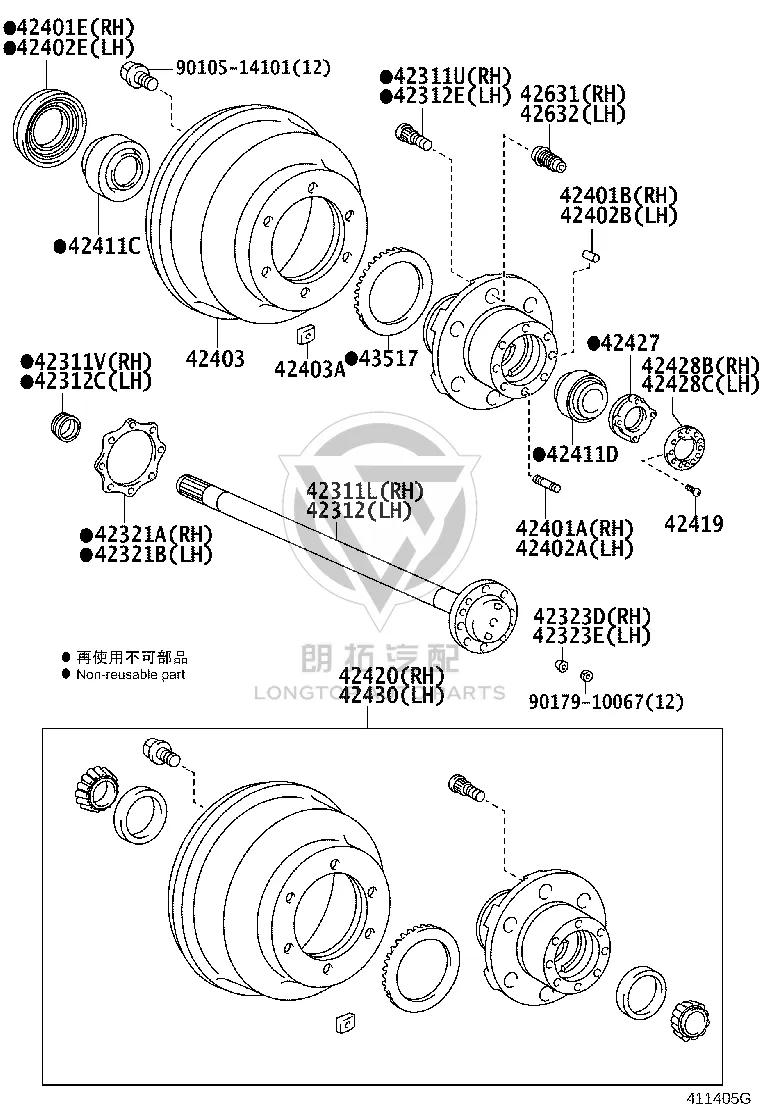 Rear Wheel Oil Seal 90310-58002 for Toyota DYNA