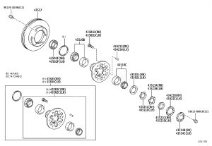 Half Shaft Nut 43521-60011 for Toyota DYNA