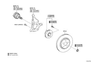 Front Wheel Bearing 43550-V2010 for Toyota ALPHARD