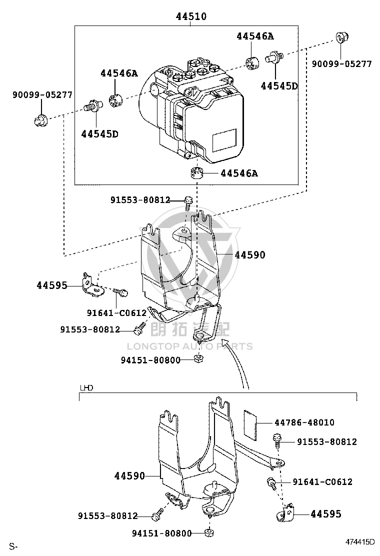 ABS Pump Assembly 44050-30260 for Lexus GS