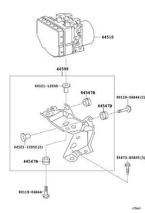 ABS Pump Assembly 44050-33780 for Lexus ES