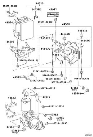 Brake Booster Pump 47070-50040 for Lexus LS460