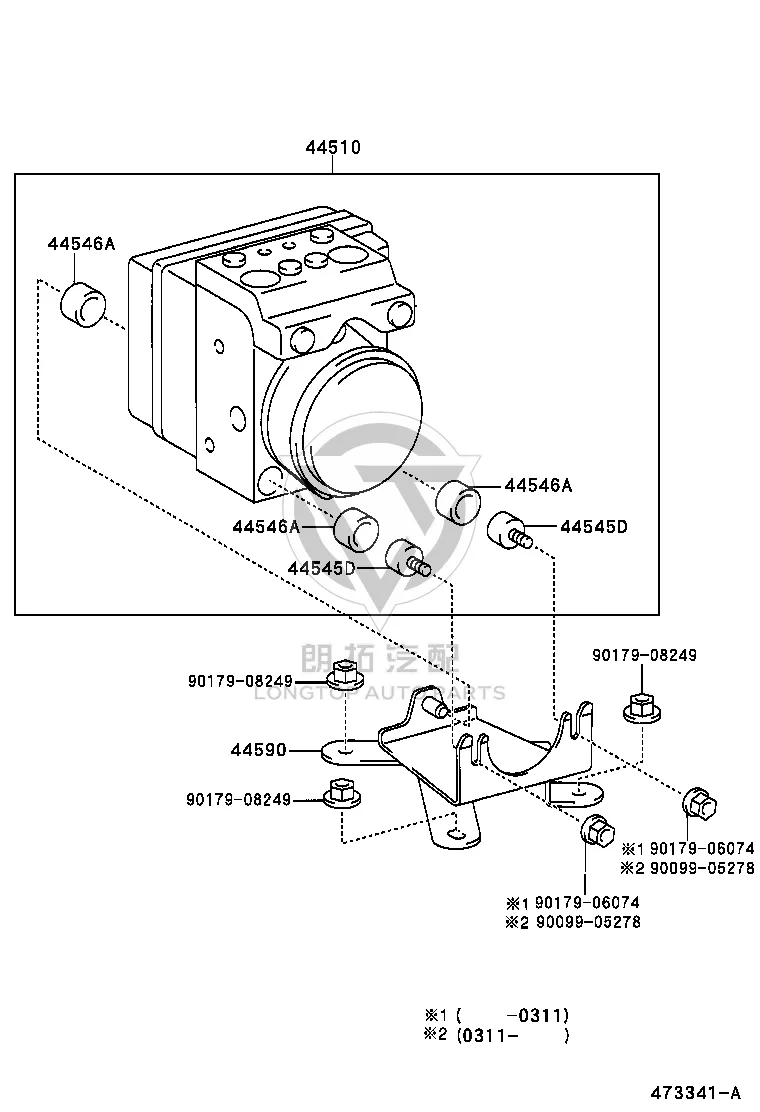 ABS Pump Assembly 44050-60090 for Toyota 4Runner