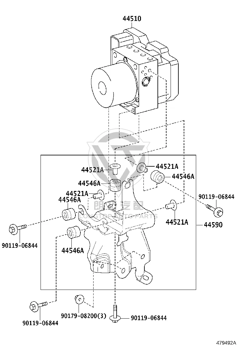 ABS Pump Assembly 44050-78010 for Lexus NX