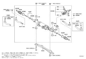 Steering Gear 44200-50430 for Lexus LS460