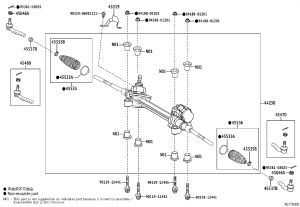 Steering Gear Assembly 44250-33891 for Lexus ES350