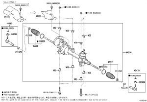 Steering Gear Outer Ball Head 45460-49135 for Toyota BZ4X
