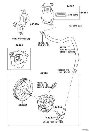 Power Steering Pump 44310-06171 for Toyota Camry