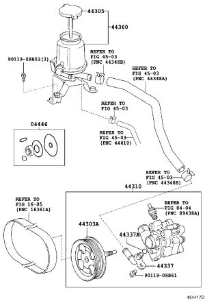 Power Steering Pump 44310-35660 for Toyota 4RUNNER